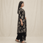 Amaira Silver Figure-Work Hand-Block Kurta Set - Image 2