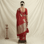 Royal Red Banarasi Georgette Saree - Image 3
