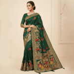 Emerald Green Art Silk Saree