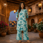 Teal Floral Co-ord Set